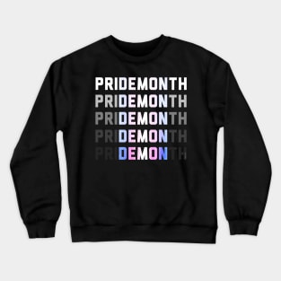 PriDEMONth trans Crewneck Sweatshirt